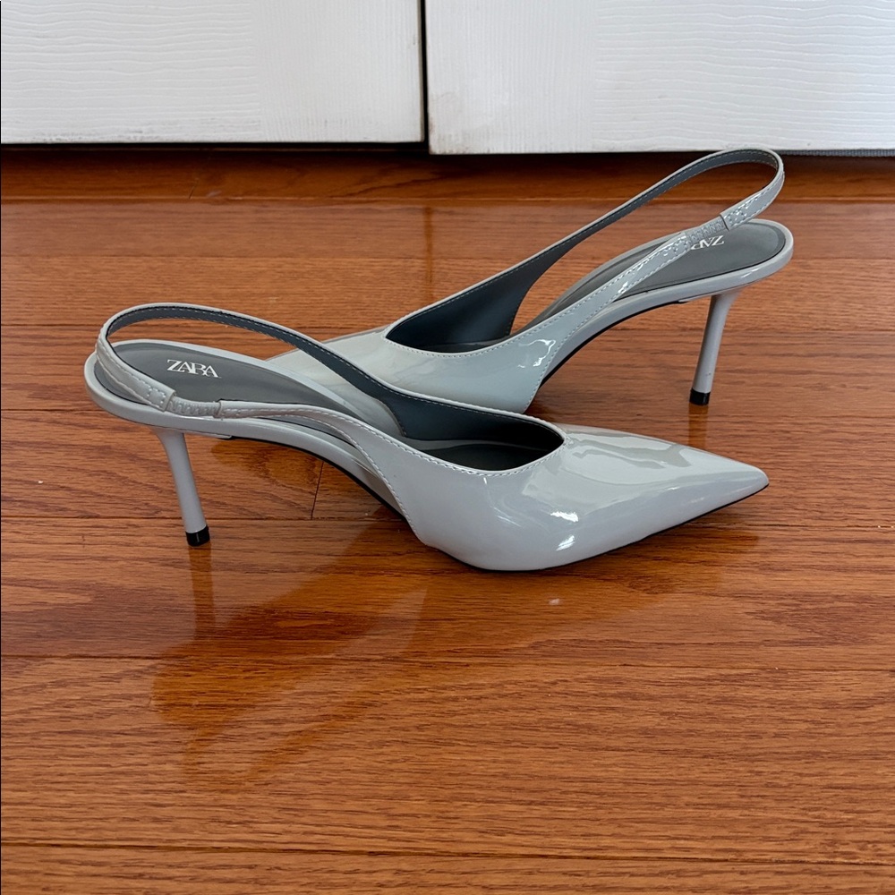 Blue “Zara” heels, size 8 Women’s. - Picture 3 of 3
